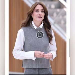 RARE Frame 'The Standard' Tuxedo Shirt in White - Kate Middleton NWT